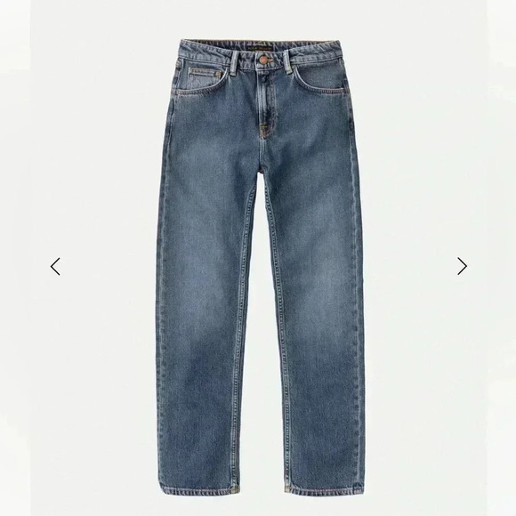 NWT Nudie Jeans Straight Sally Indigo Autumn Straight Leg - Picture 4 of 10